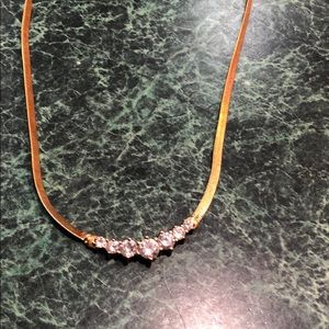 Gold & diamond necklace
